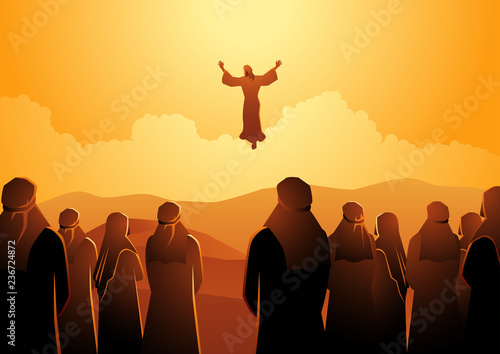 The ascension of Jesus photo
