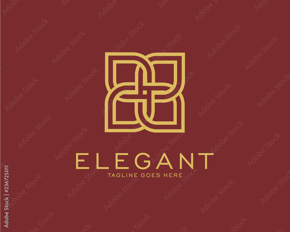 Luxury logo design concept, Flower lotus logo, Beauty or spa logo template Luxury logo design concept, Flower lotus logo, Beauty or spa logo template