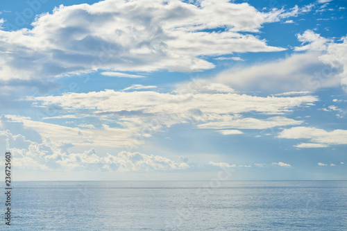 Sky  Clouds and Sea Background