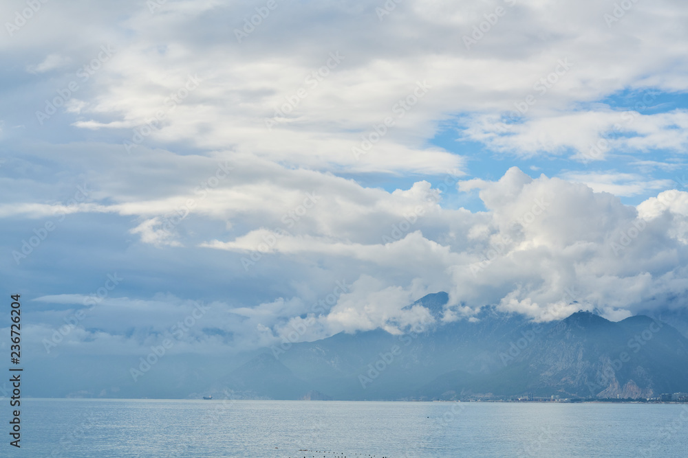 Sky, Clouds and Sea Background