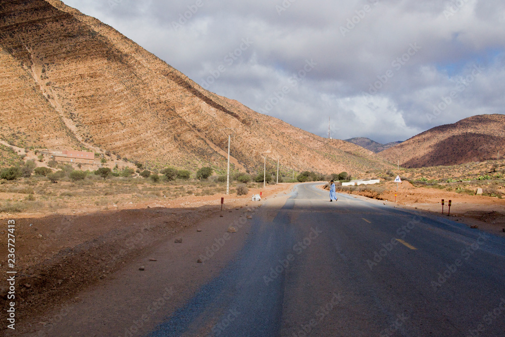 Road in Africa, Moroccan landscapes