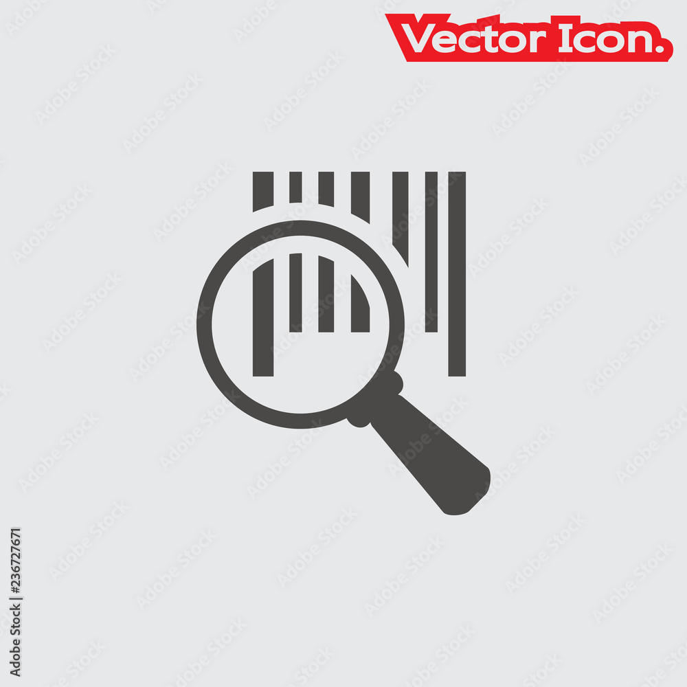 Barcode icon isolated sign symbol and flat style for app, web and digital design. Vector illustration. Barcode icon isolated sign symbol and flat style for app, web and digital design. Vector illustration.