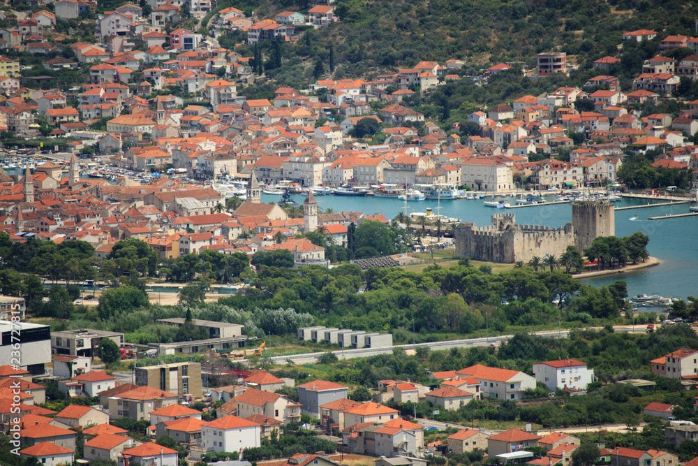 Aerial view of Trogir