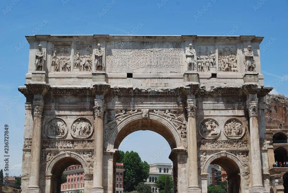 Obraz premium View of Colosseum - Rome, Italy.