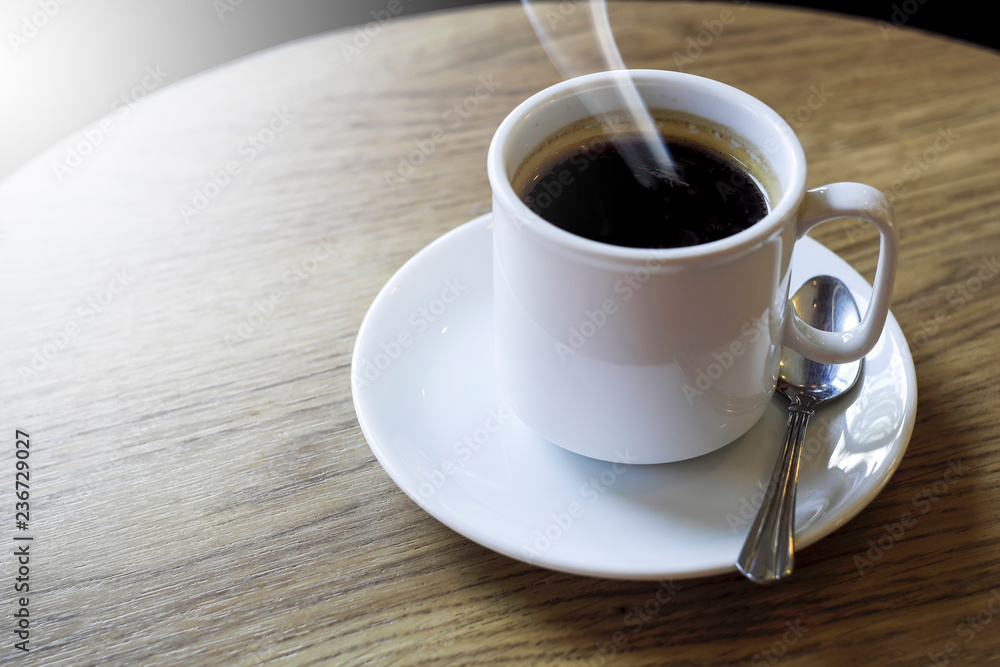Hot coffee with soft light in the morning.
Hot coffee with soft light in the morning.