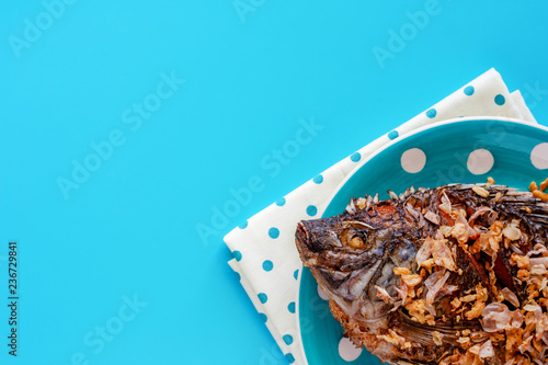 Delicious fried Tilapia fis...