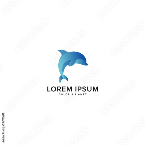 modern dolphin logo