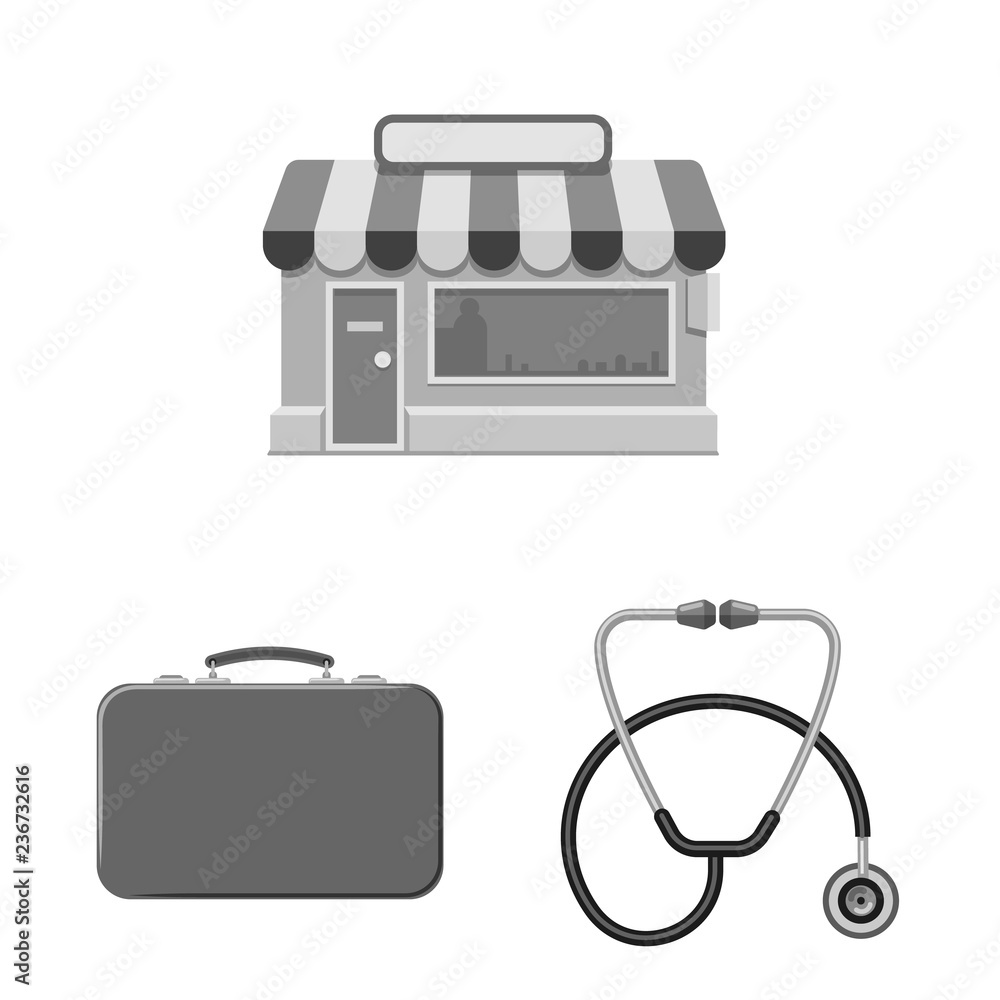 Vector illustration of pharmacy and hospital logo. Set of pharmacy and business stock vector illustration. Vector illustration of pharmacy and hospital logo. Set of pharmacy and business stock vector illustration.