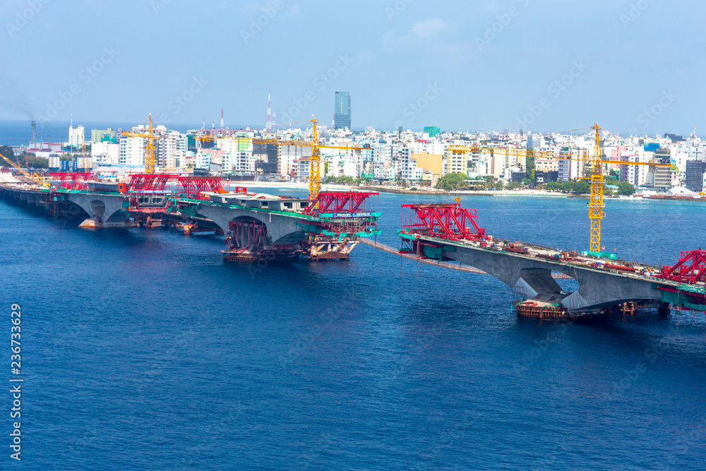 漁業　建設　橋　工事　中国　チャイナ　資本　支援　援助