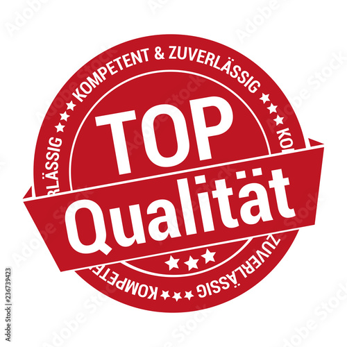 Gütesiegel Aufkleber für top Qualität