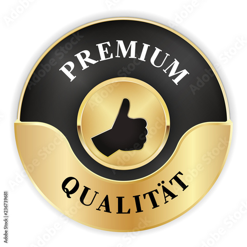 goldenes Siegel für eine Premium Qualität