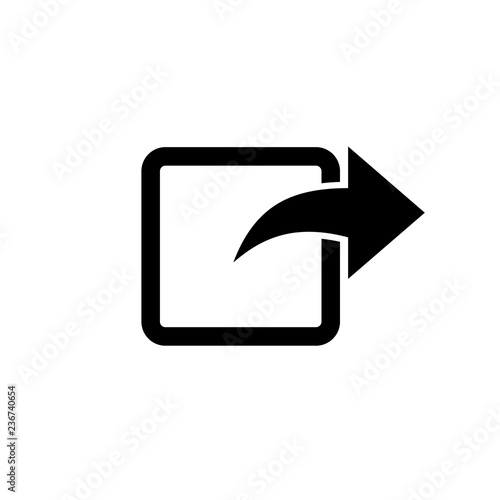 Share icon with outline square and arrow