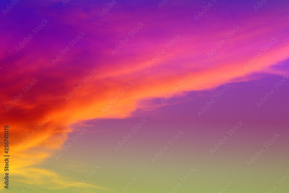 nice vivid sun colored cloudy sky for using in design as background.