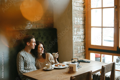 couple in a caffee