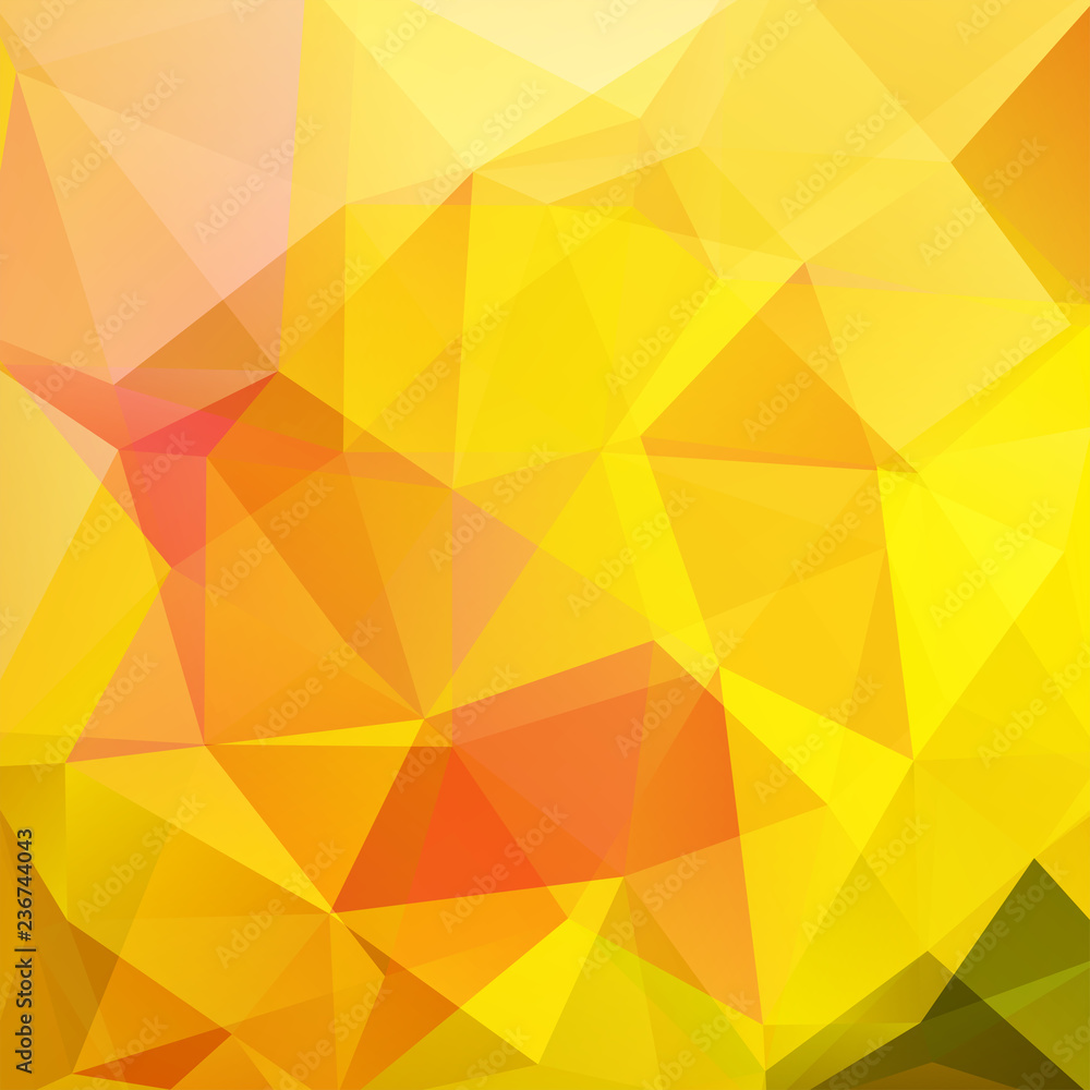 Abstract polygonal vector background. Yellow geometric vector illustration. Creative design template. Abstract polygonal vector background. Yellow geometric vector illustration. Creative design template.