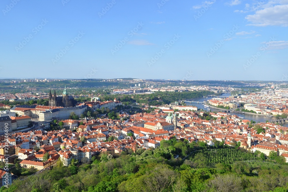Panorama sur la ville de Prague