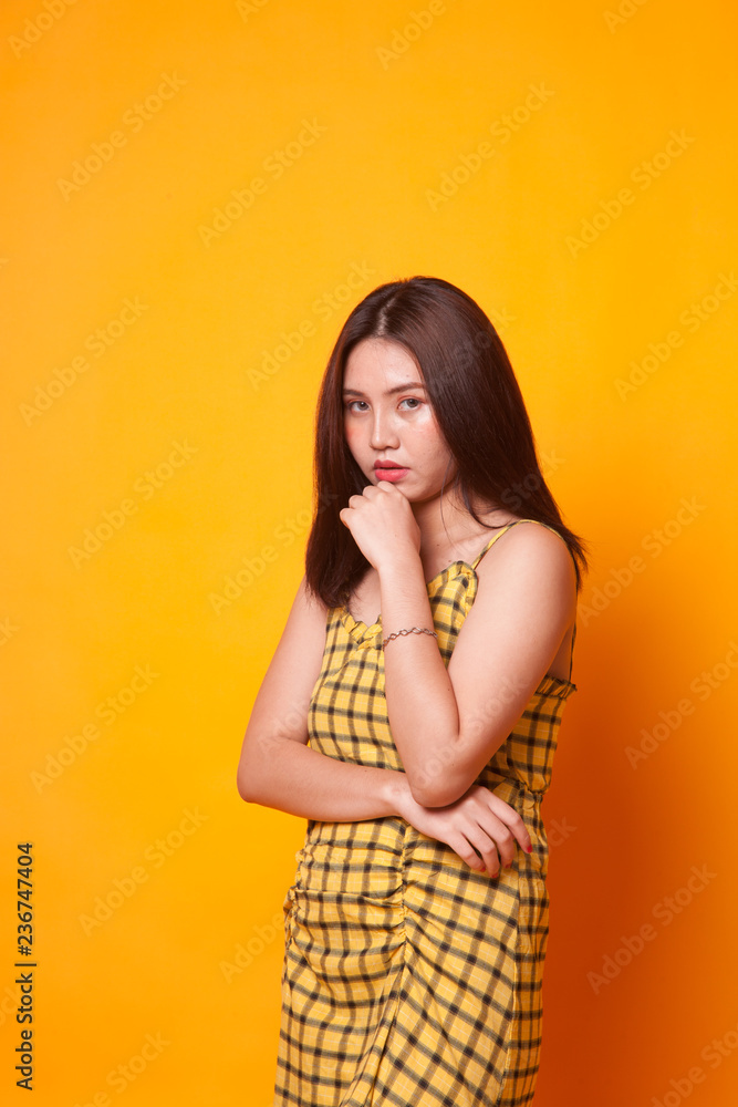 Portrait of beautiful young Asian woman. Portrait of beautiful young Asian woman.
