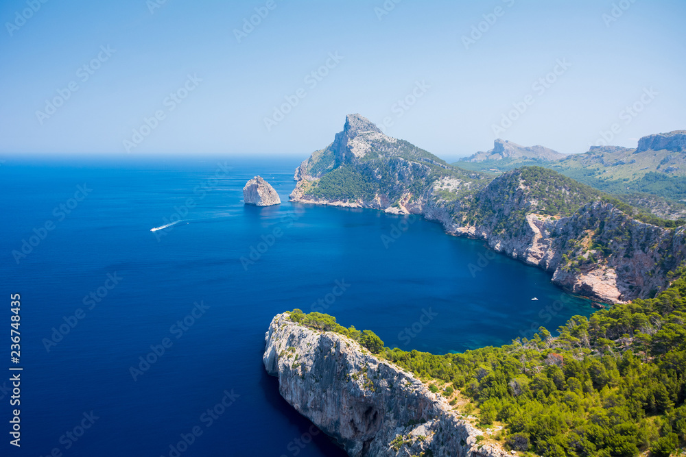 Mallorca, Spain. View of Cape Formentor (Cap de Formentor)
