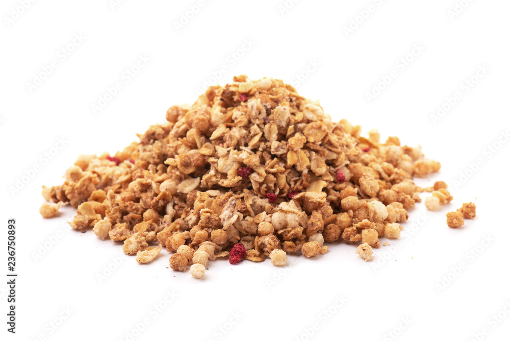 Heap of premium fruit and nut muesli Heap of premium fruit and nut muesli