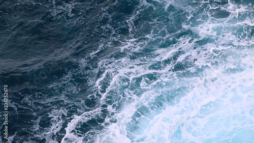 blue and white foamy ocean waves