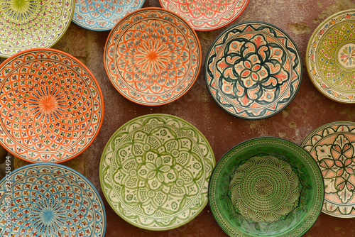 Schalen aus Keramik  Souvenirs  Essaouira  Marokko  Afrika