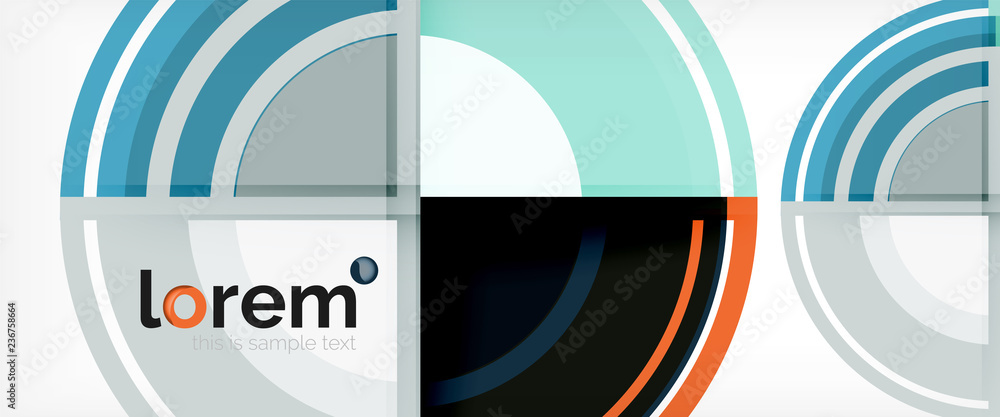 Multicolored round shapes abstract background Multicolored round shapes abstract background