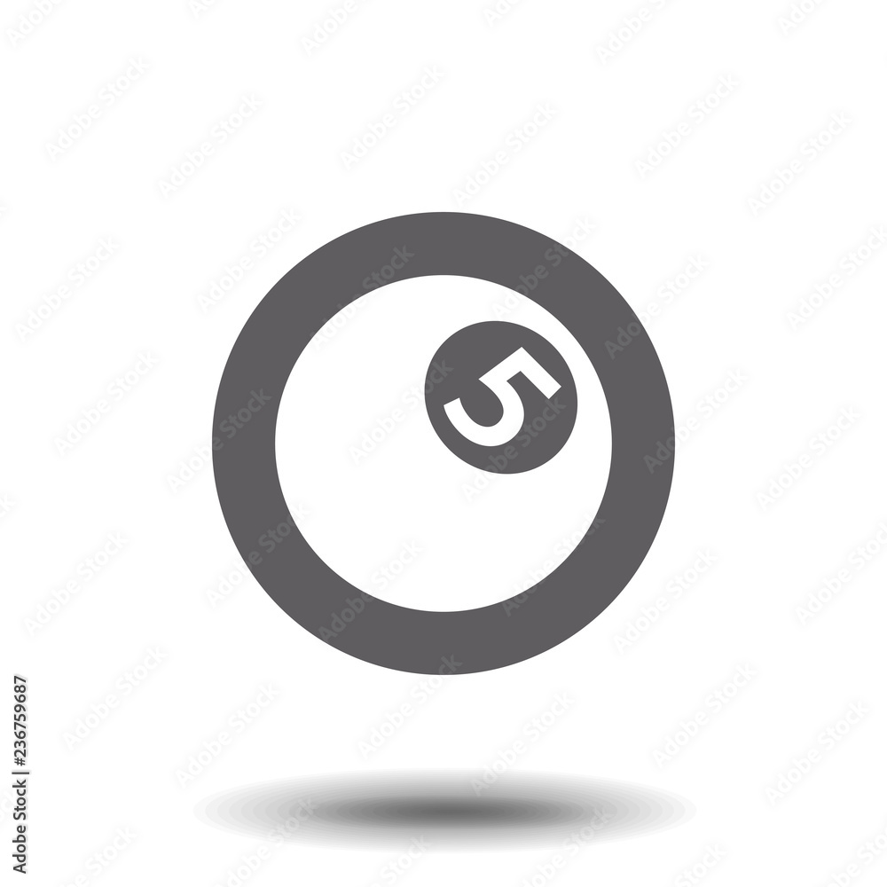 billiards ball icon. vector illustration billiards ball icon. vector illustration