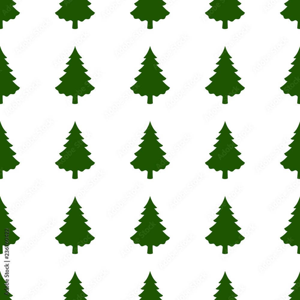 seamless background of christmas trees