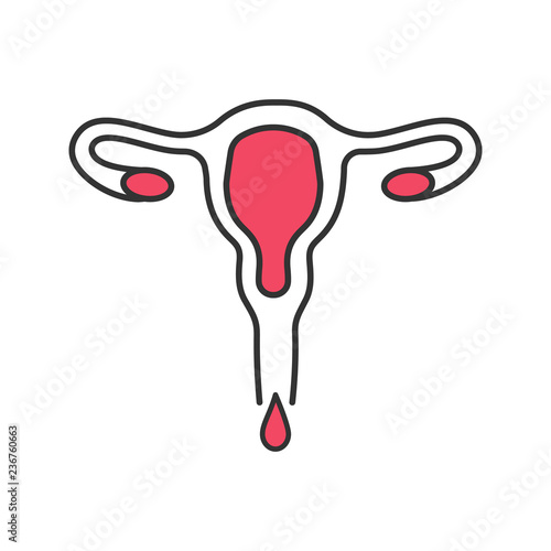 Menstruation color icon