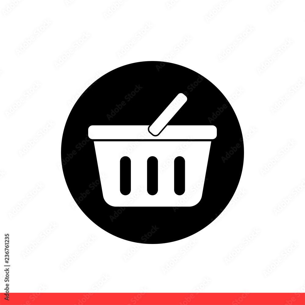 Basket icon vector, Shopping symbol Basket icon vector, Shopping symbol