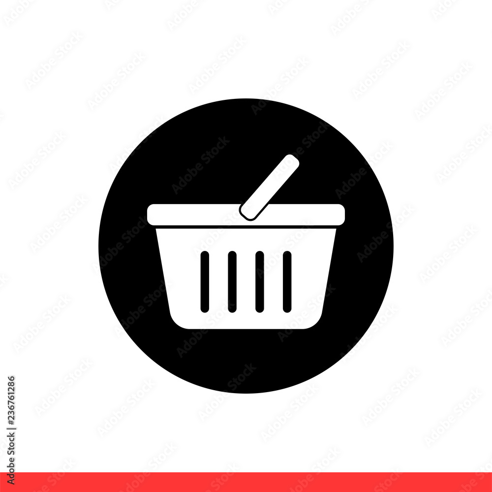 Basket icon vector, Shopping symbol Basket icon vector, Shopping symbol