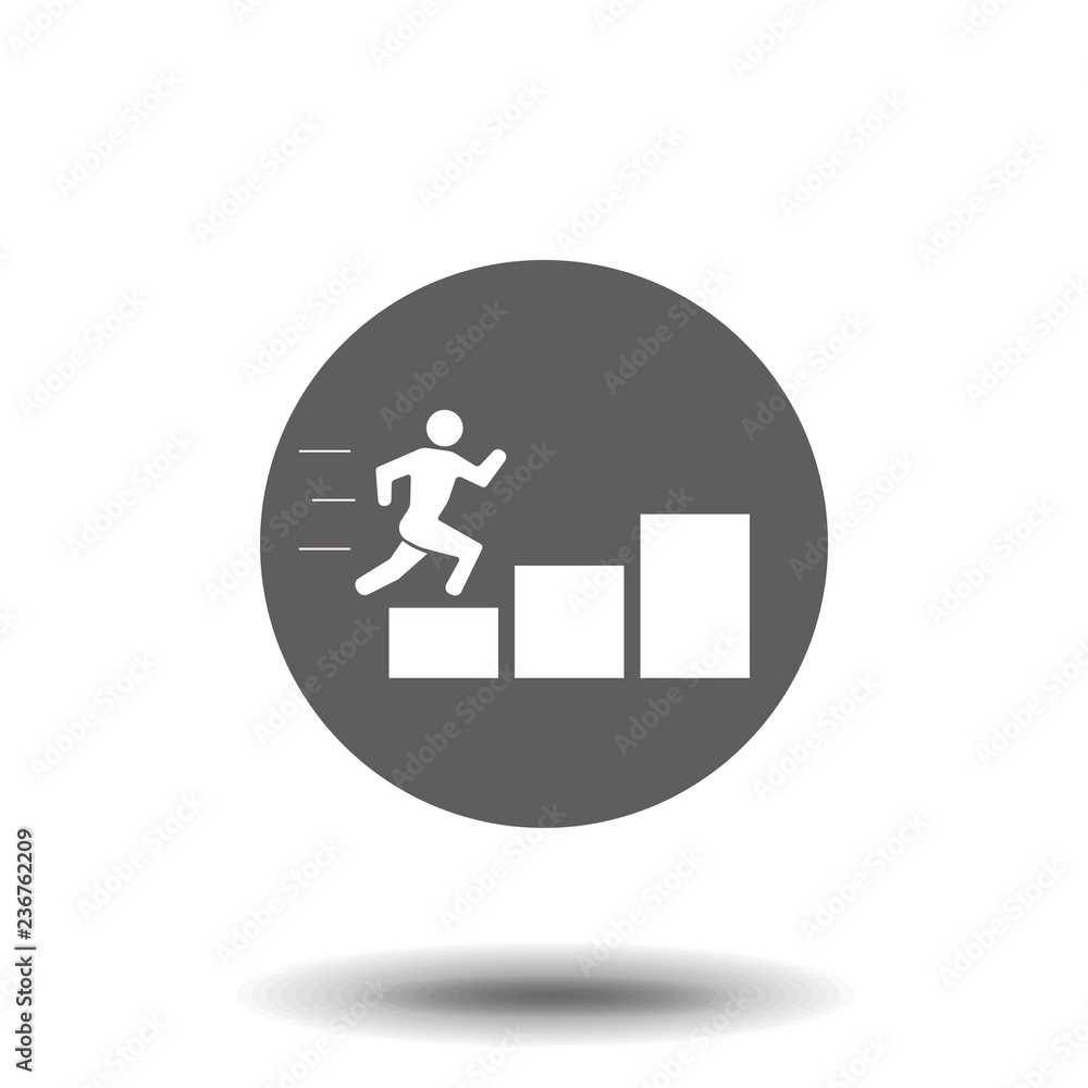climbing up the stairs stickman figure person people human pictogram image vector icon climbing up the stairs stickman figure person people human pictogram image vector icon
