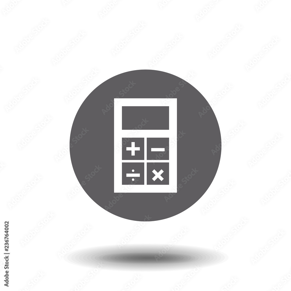 Calculator icon, isolated vector illustration. Calculator icon, isolated vector illustration.