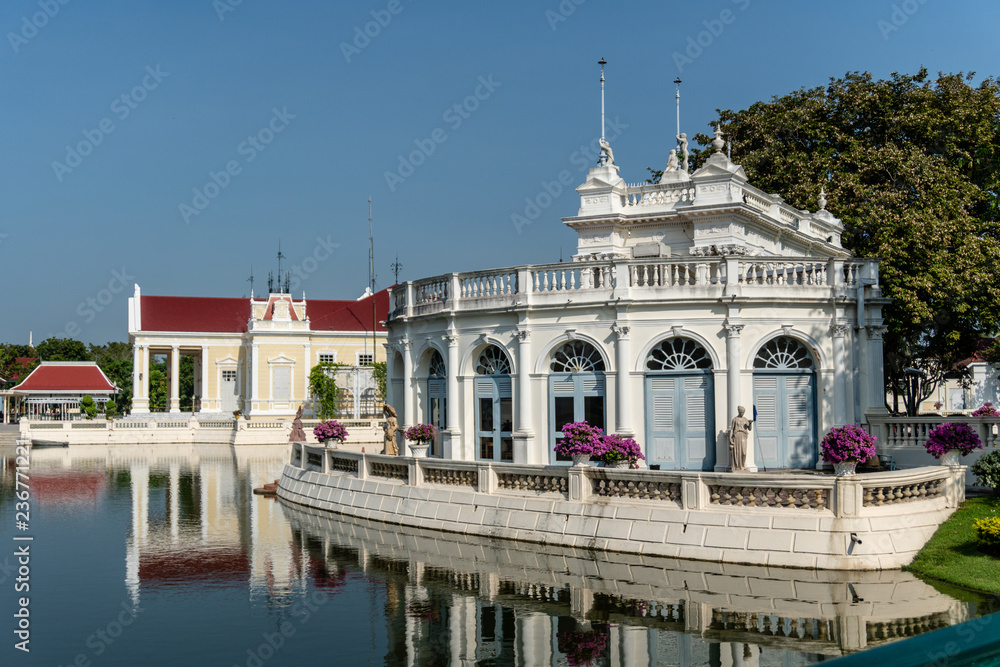 Devaraj-Kunlai gate Colonial Style building inside Bang Pa in Royal Palace