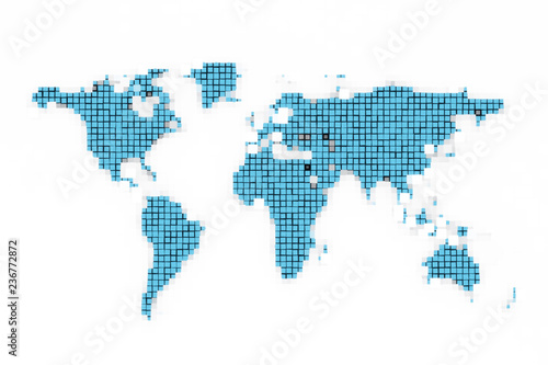 Pixel World Map 