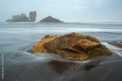 Beach of Bayas, Asturias, Spain photo