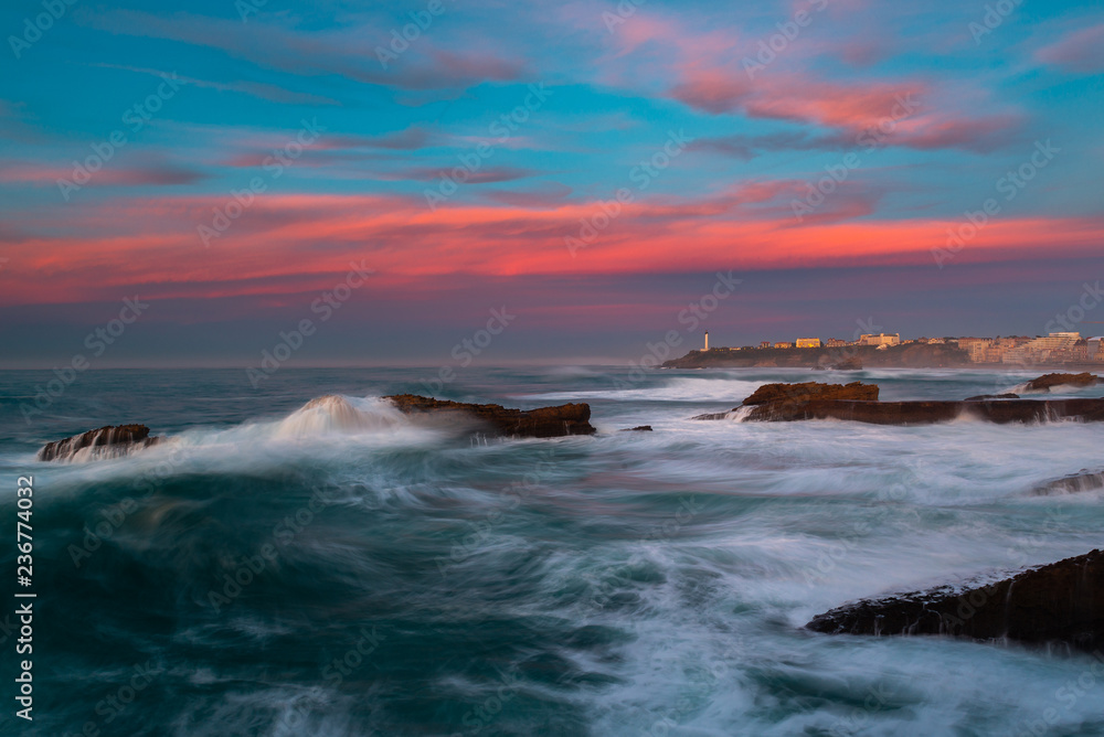 Bay of Biscay in Biarritz, France