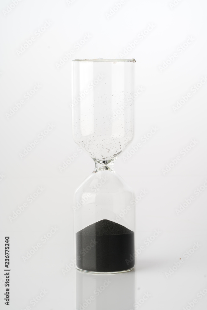 Sand clock, business concept teamwork & time management Sand clock, business concept teamwork & time management