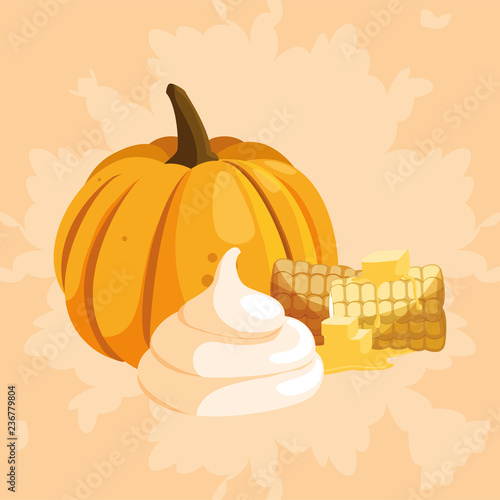 Pumpkin vegetable design