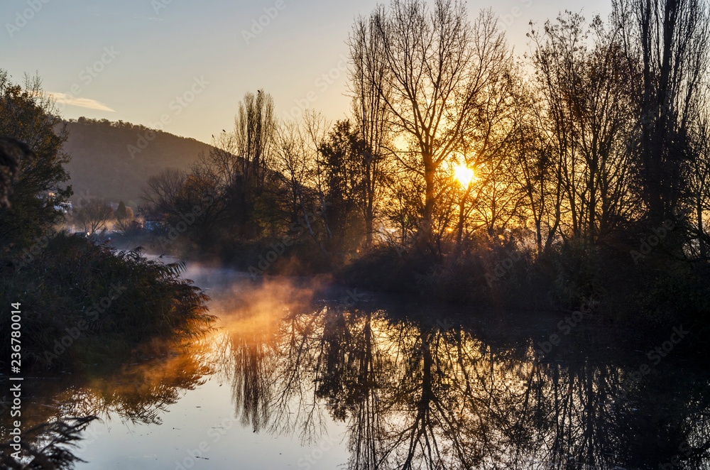 Fototapeta premium light street