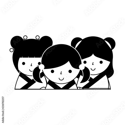 cute kokeshi dolls