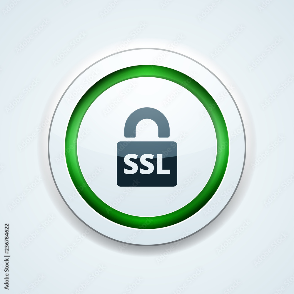 SSL Secure label illustration SSL Secure label illustration