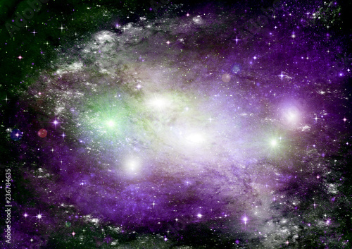 galaxy in a free space