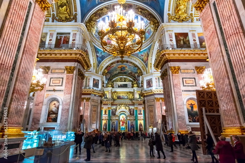 St. Isaac's Cathedral interiors, Saint Petersburg, Russia © Mistervlad