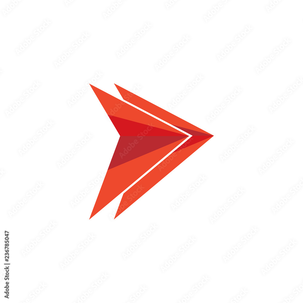 geometric gradient arrow logo vector geometric gradient arrow logo vector