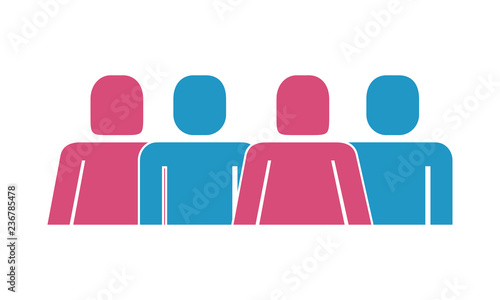 group of people silhouette figure