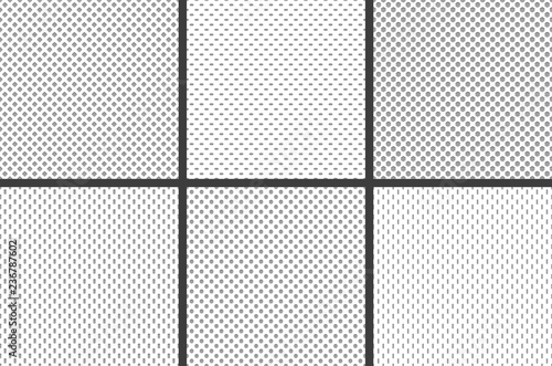 Sport jersey fabric textures. Athletic textile mesh material structure texture, nylon sports wear grid cloth seamless vector pattern photo