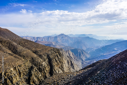 Obraz na płótnie Jebel Jais Mountain View w salonie