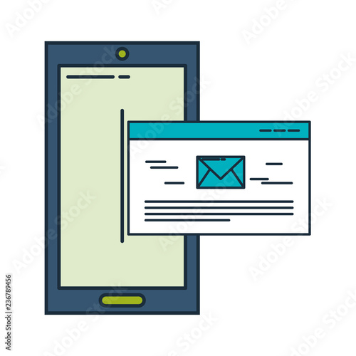 smartphone with ebusiness icons