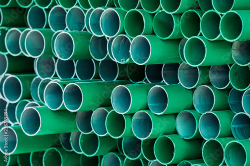 PVC water pipe section. 